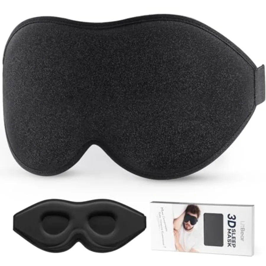 Sleep Mask for Side Sleeper Women Men, Eye Mask for Sleeping Light Blocking, 3D Contoured Cup Sleeping Mask, Soft Breathable Sl
Sleep Mask for Side Sleeper Women Men, Eye Mask for Sleeping Light Blocking, 3D Contoured Cup Sleeping Mask, Soft Breathable Sl