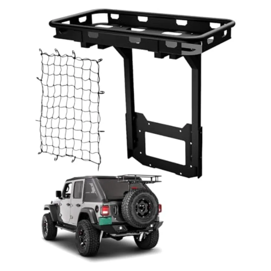 Задняя грузовая корзина на замену штатной багажной двери для Jeep Wrangler JK JKU Unlimited 2007-2018 (2/4 двери), крепление для запасного колеса, багажник
Задняя грузовая корзина на замену штатной багажной двери для Jeep Wrangler JK JKU Unlimited 2007-2018 (2/4 двери), крепление для запасного колеса, багажник