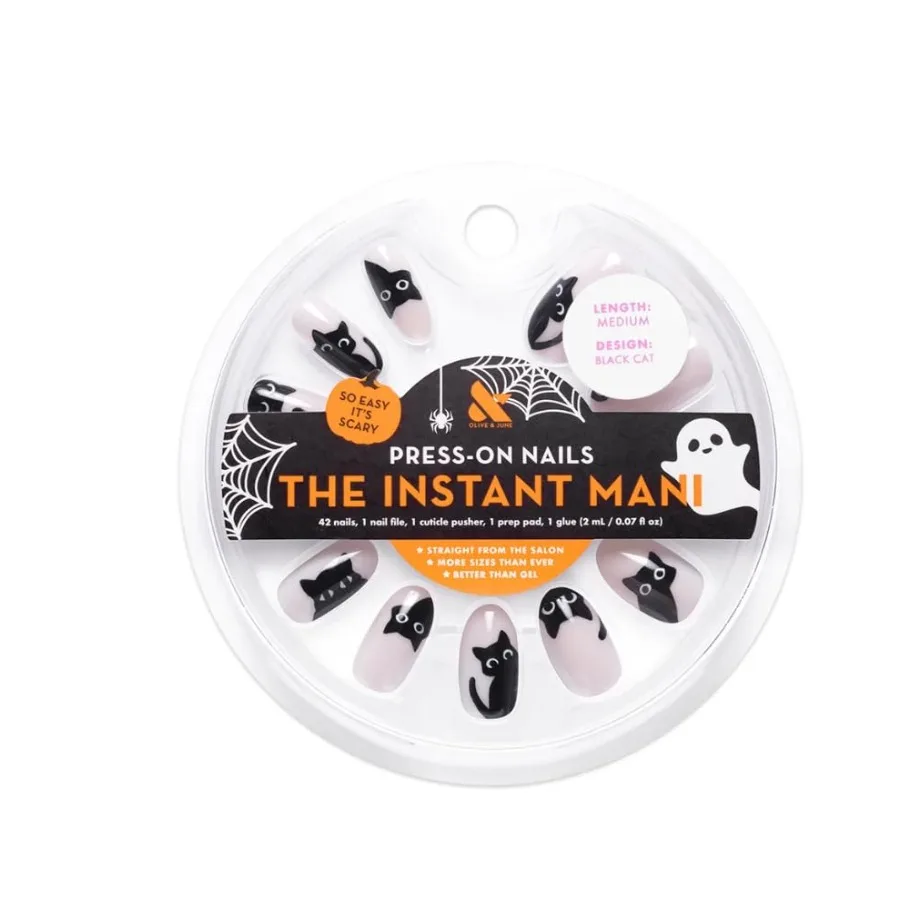 Средние овальные ногти Instant Mani, черный кот, 42 шт., идеально подходят для повседневного ношения, вечеринок и особых мероприятий, долговечные адгези
Средние овальные ногти Instant Mani, черный кот, 42 шт., идеально подходят для повседневного ношения, вечеринок и особых мероприятий, долговечные адгези