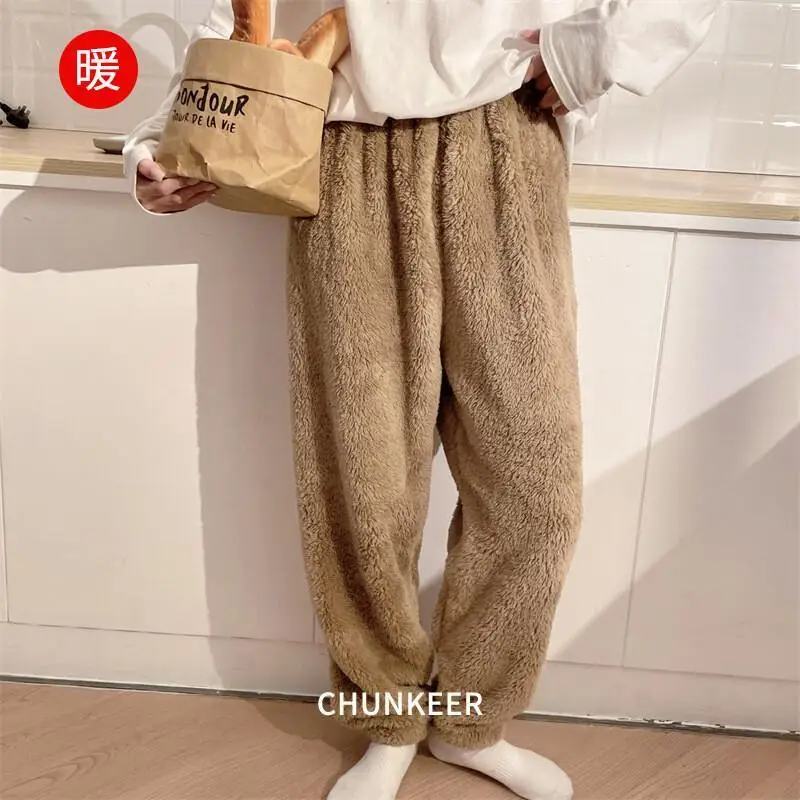 Женские пижамные штаны, осенние и зимние фланелевые брюки, женские толстые плюшевые пижамы на флисовой подкладке, теплые домашние брюки, одежда для дома
Женские пижамные штаны, осенние и зимние фланелевые брюки, женские толстые плюшевые пижамы на флисовой подкладке, теплые домашние брюки, одежда для дома