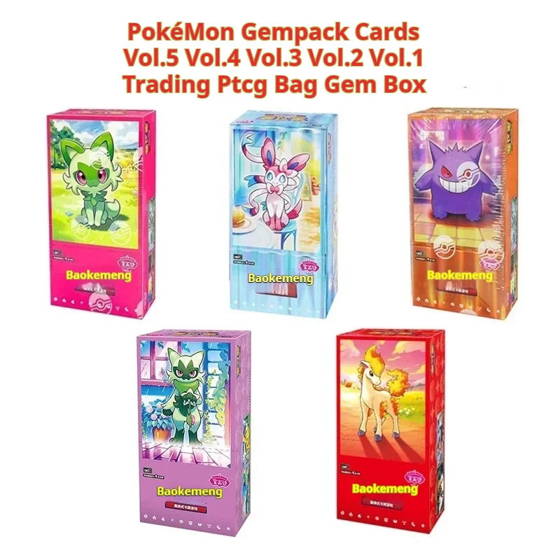 Original PokéMon PTCG Gempack Cards Vol.1 2 3 4 5 Trading Bag Gem Box Pikachu Gengar Simplified Chinese Collection Card Gifts
Original PokéMon PTCG Gempack Cards Vol.1 2 3 4 5 Trading Bag Gem Box Pikachu Gengar Simplified Chinese Collection Card Gifts