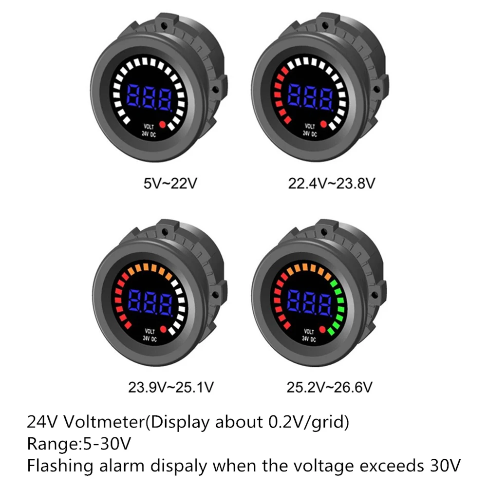 24 V Voltmeter 24V Mini Digital Number LED for Car Motorcycle Voltemeter Motocycle 
24 V Voltmeter 24V Mini Digital Number LED for Car Motorcycle Voltemeter Motocycle