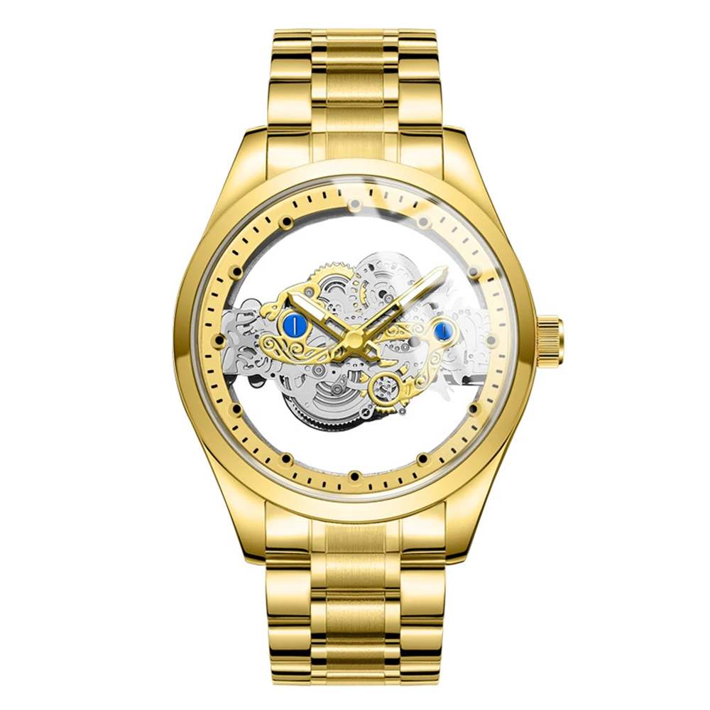 2025Fashionable luxury skeleton steel strip quartz luminous watch mechanical watch with hollowed out dial for men's sports watch
2025Fashionable luxury skeleton steel strip quartz luminous watch mechanical watch with hollowed out dial for men's sports watch