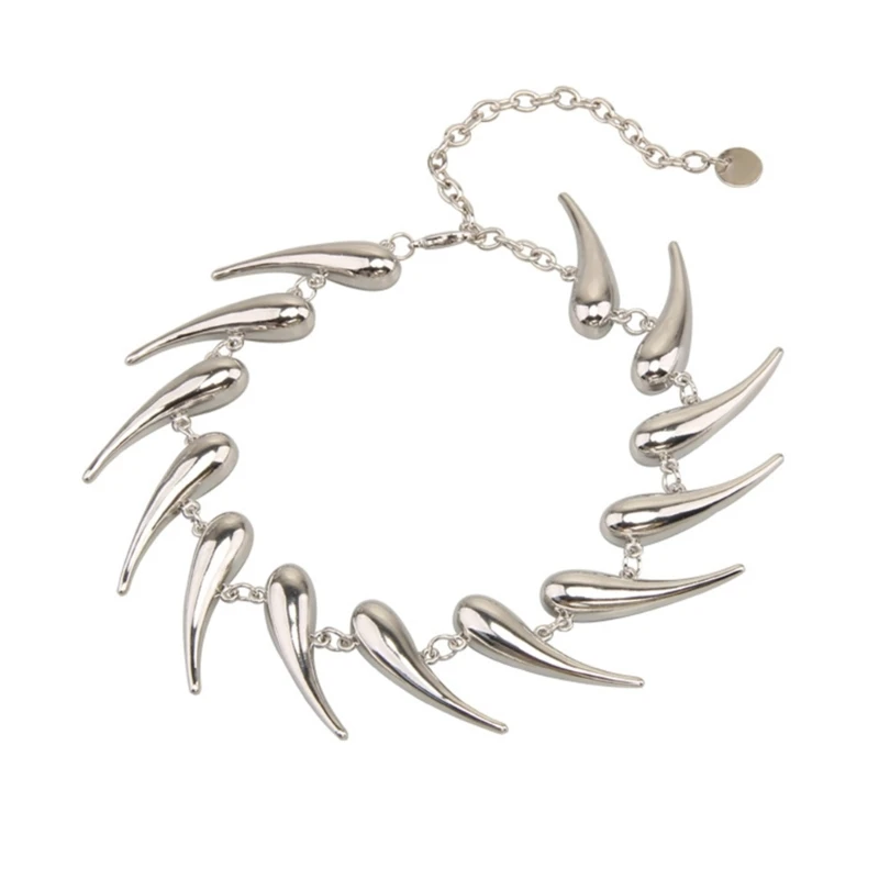 Silver Pepper Fringe Choker Necklace Hip Hop Punk Thorny Collar Clavicle Chain Fashion Jewelry Gift Women Girl Birthday N58F
Silver Pepper Fringe Choker Necklace Hip Hop Punk Thorny Collar Clavicle Chain Fashion Jewelry Gift Women Girl Birthday N58F