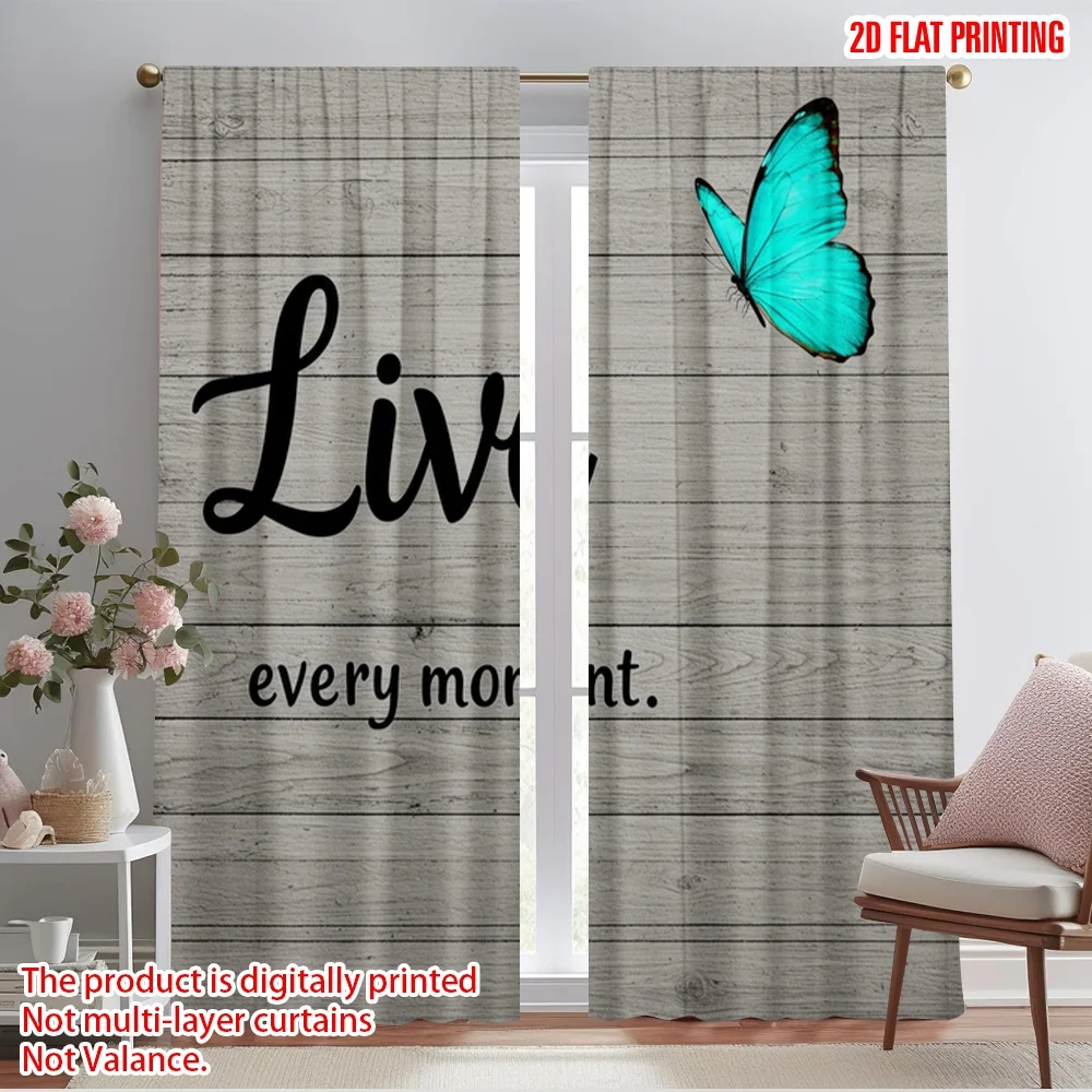 2pcs 2D flat printing Curtain Live Every Moment Butterfly Polyester Fabric Without Electricity Seasonal Party & Holiday Decor
2pcs 2D flat printing Curtain Live Every Moment Butterfly Polyester Fabric Without Electricity Seasonal Party & Holiday Decor