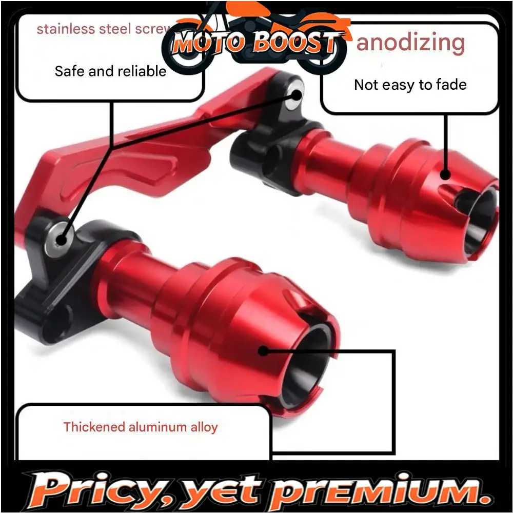 Wheel protectors, muffler tubes, frame protection devices, frame sliders, and crash protectors for VOGE SR250GT front forks.
Wheel protectors, muffler tubes, frame protection devices, frame sliders, and crash protectors for VOGE SR250GT front forks.