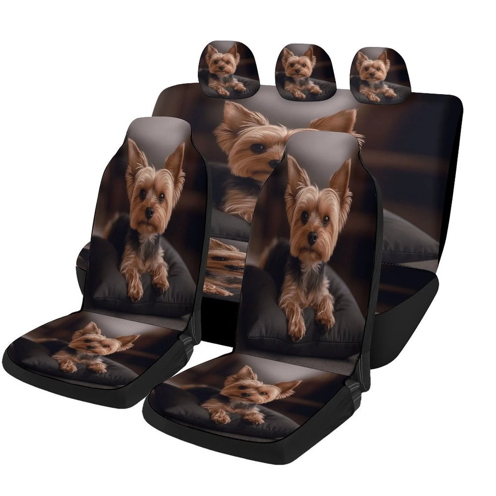 Yorkie Pillow Rest Designed Car Seat Cover Set For Most Cars, Trendy Novelty High-quality Car Seat Protector Covers Full Set, Un
Yorkie Pillow Rest Designed Car Seat Cover Set For Most Cars, Trendy Novelty High-quality Car Seat Protector Covers Full Set, Un