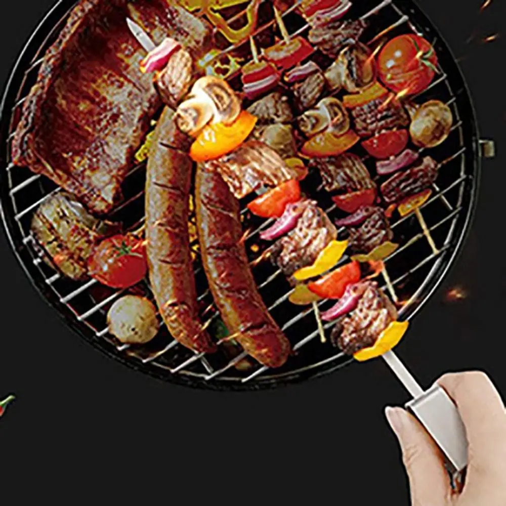 6Pcs Grill Accessories Stainless Steel Grill Skewers Semi-automatic Push Design BBQ Stick Reusable Barbecue Skewer Camping
6Pcs Grill Accessories Stainless Steel Grill Skewers Semi-automatic Push Design BBQ Stick Reusable Barbecue Skewer Camping