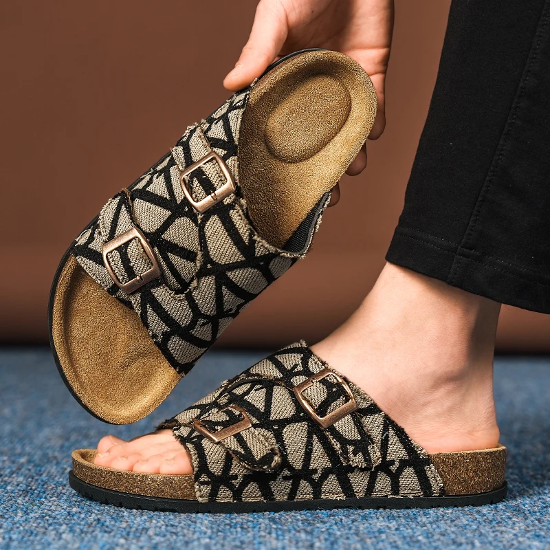 2026 Summer New Men's Cork Slippers and Sandals, Suitable for Summer Outdoor Activities As Beach Shoes, Casual Open-toe Slippers
2026 Summer New Men's Cork Slippers and Sandals, Suitable for Summer Outdoor Activities As Beach Shoes, Casual Open-toe Slippers