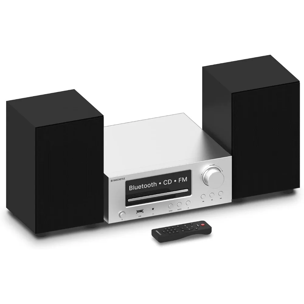 Bluetooth Stereo Shelf System and CD Player, 100W Home Stereo System with FM Radio, Backlit LCD Display, USB and AUX
Bluetooth Stereo Shelf System and CD Player, 100W Home Stereo System with FM Radio, Backlit LCD Display, USB and AUX