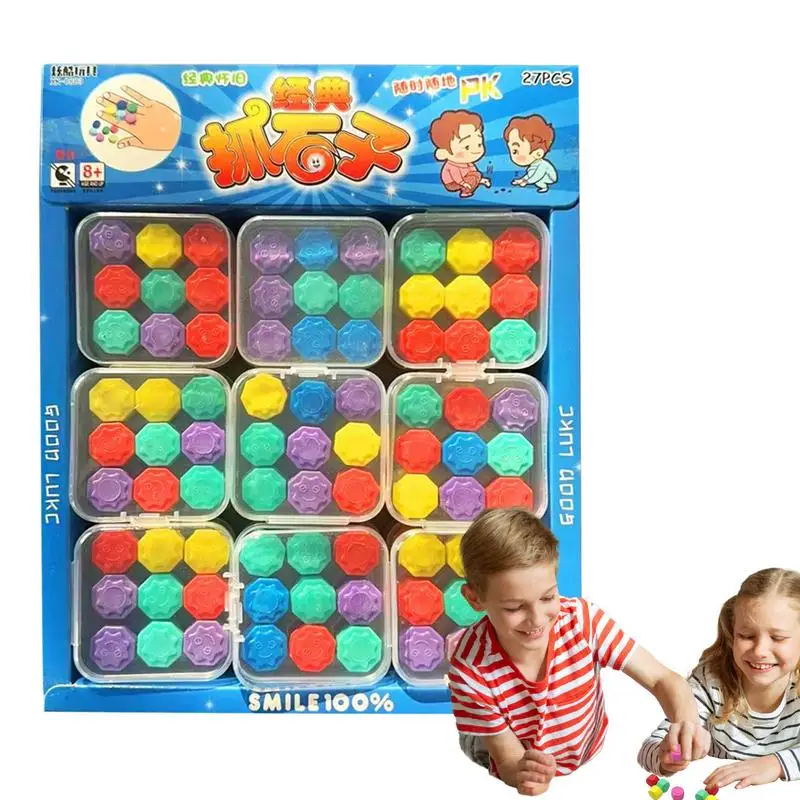 Kids Sensory Stone Toy Grab Stone 27 Pieces Board Game Hands-On Sensory Toy Classic Colorful Educational Toy Matching Brain
Kids Sensory Stone Toy Grab Stone 27 Pieces Board Game Hands-On Sensory Toy Classic Colorful Educational Toy Matching Brain