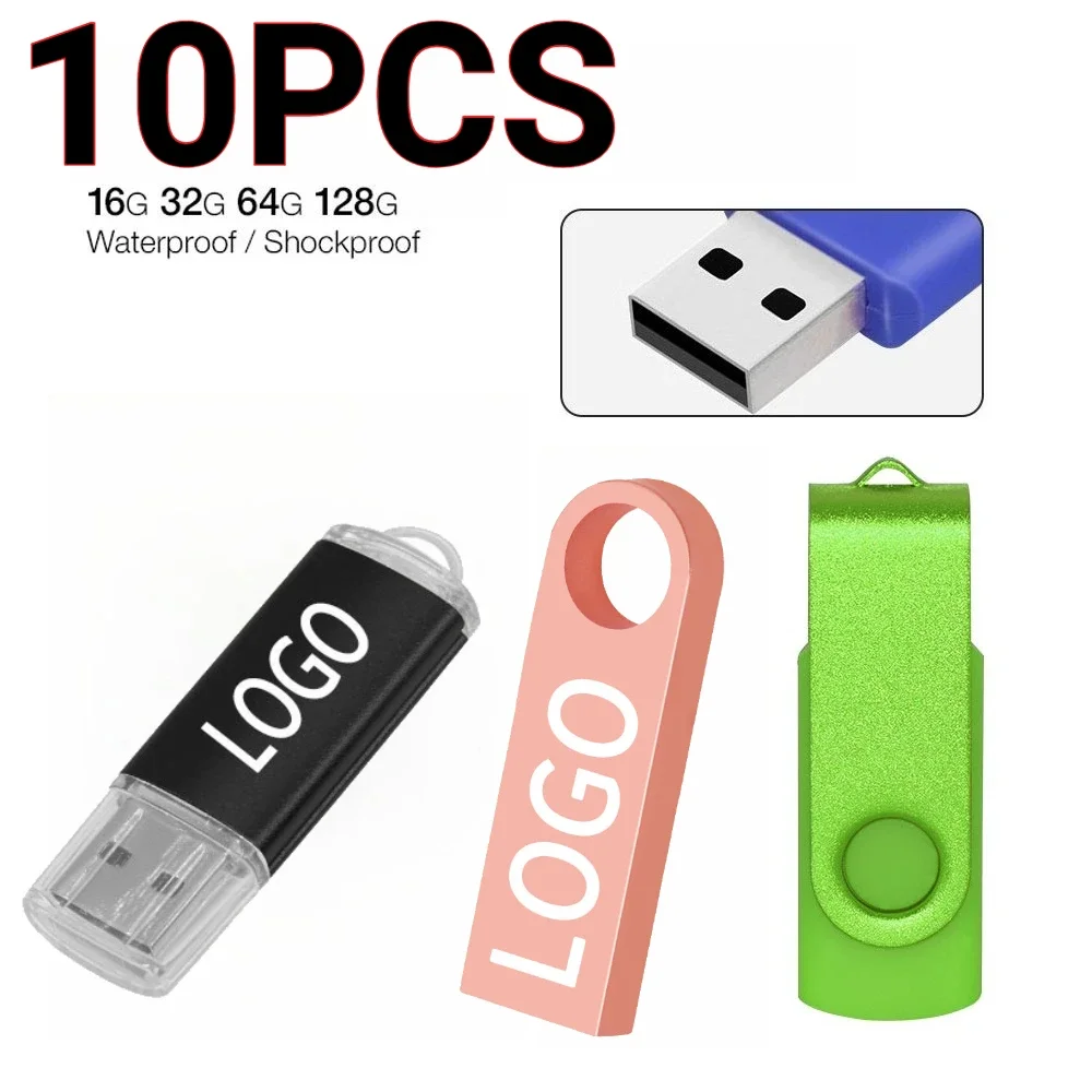 10Pcs/lot USB 2.0 Flash Drive 4GB 8GB 16/32GB Mini Memory Stick Pen drive 64GB 128GB USB Stick Flash Disk Free laser Custom LOGO
10Pcs/lot USB 2.0 Flash Drive 4GB 8GB 16/32GB Mini Memory Stick Pen drive 64GB 128GB USB Stick Flash Disk Free laser Custom LOGO