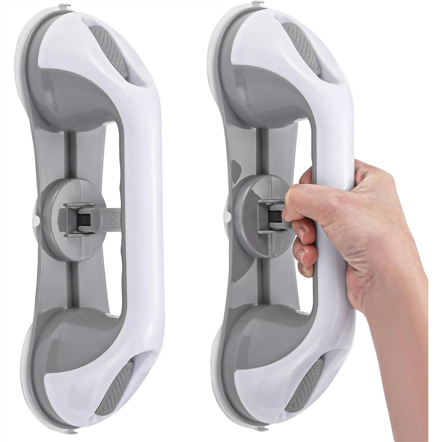 Heavy Duty Suction Grab Bars for Shower and Bathroom with 3 Suction Cups, Safety Handles for Elderly and Seniors, No Drill
Heavy Duty Suction Grab Bars for Shower and Bathroom with 3 Suction Cups, Safety Handles for Elderly and Seniors, No Drill