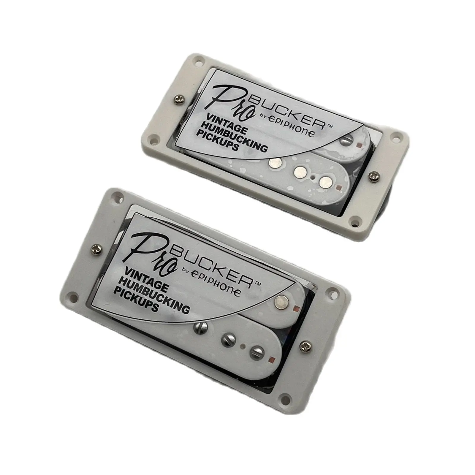 Epi ProBucker Alnico II Humbucker Pickups with Pro Wiring Harness Chrome Ring Guitar Accessories
Epi ProBucker Alnico II Humbucker Pickups with Pro Wiring Harness Chrome Ring Guitar Accessories