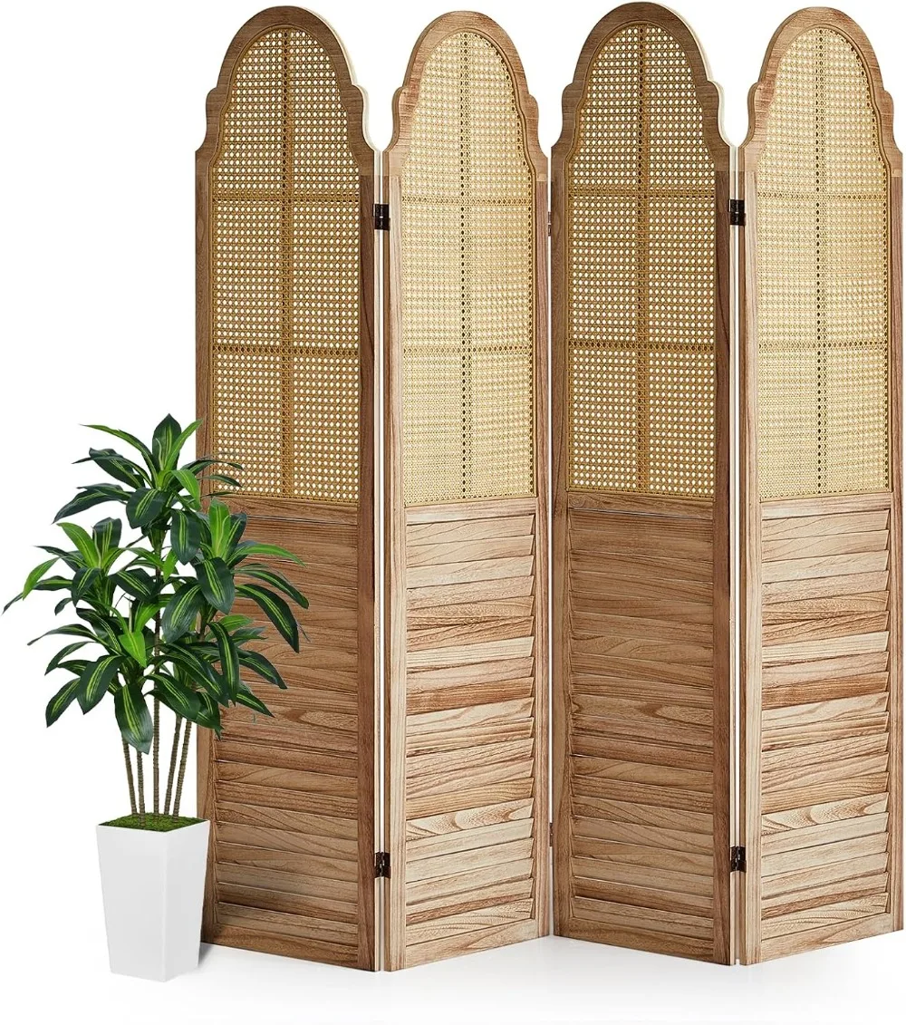 4 Panels Room Divider Wall, Rustic Rattan Room Wood Folding Privacy Screen, Foldable Wood Wall, Portable Screen
4 Panels Room Divider Wall, Rustic Rattan Room Wood Folding Privacy Screen, Foldable Wood Wall, Portable Screen