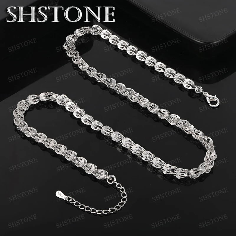 Luxury Delicate 925 Sterling Silver Necklace For Women Men Valentine's Day Birthday Party Gifts Fashion Jewelry Accessories
Luxury Delicate 925 Sterling Silver Necklace For Women Men Valentine's Day Birthday Party Gifts Fashion Jewelry Accessories