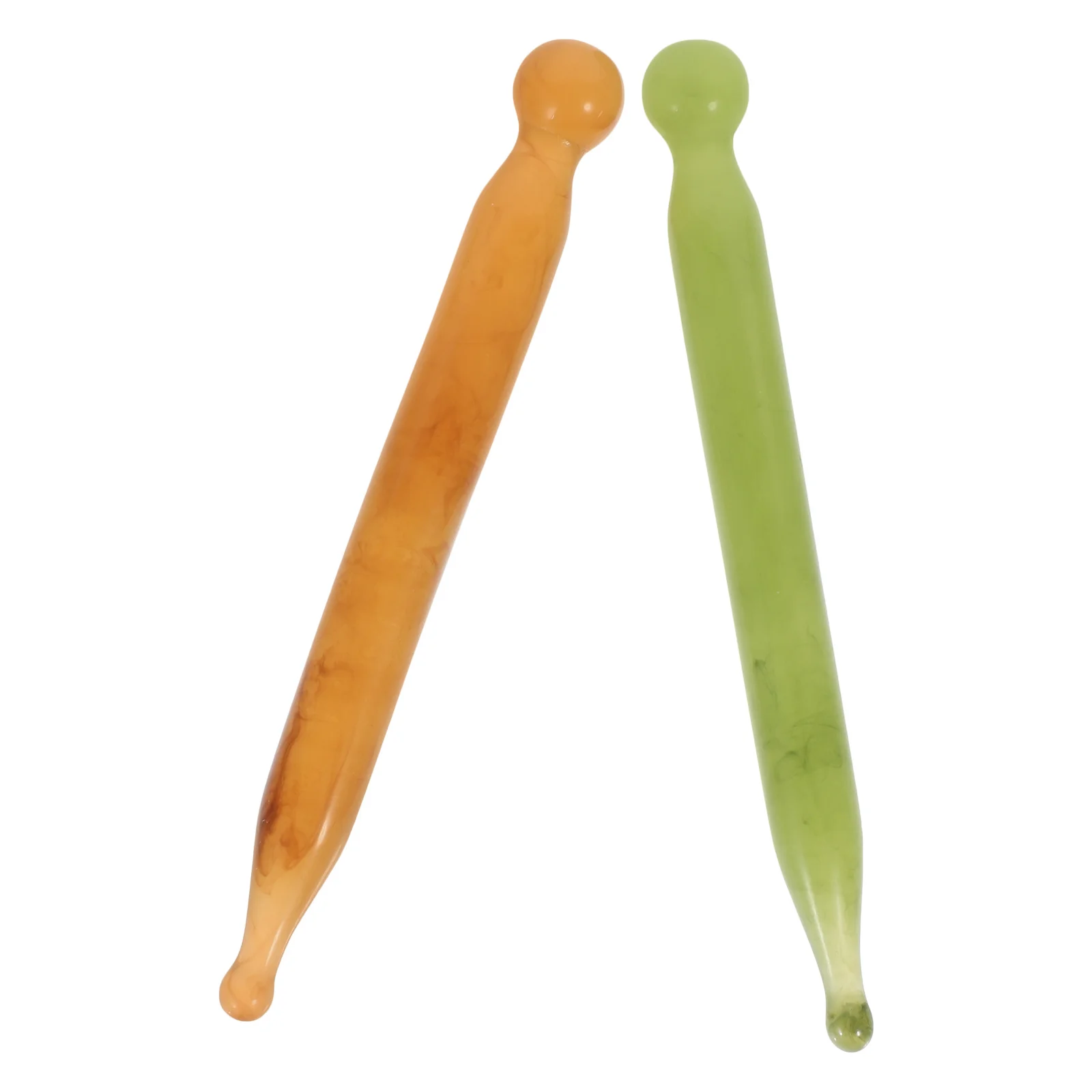 2pcs Resin Gua Sha Massage Tool Facial Acupressure Stick Portable Body Relaxation Rod For Neck Shoulder Back Legs Feet
2pcs Resin Gua Sha Massage Tool Facial Acupressure Stick Portable Body Relaxation Rod For Neck Shoulder Back Legs Feet