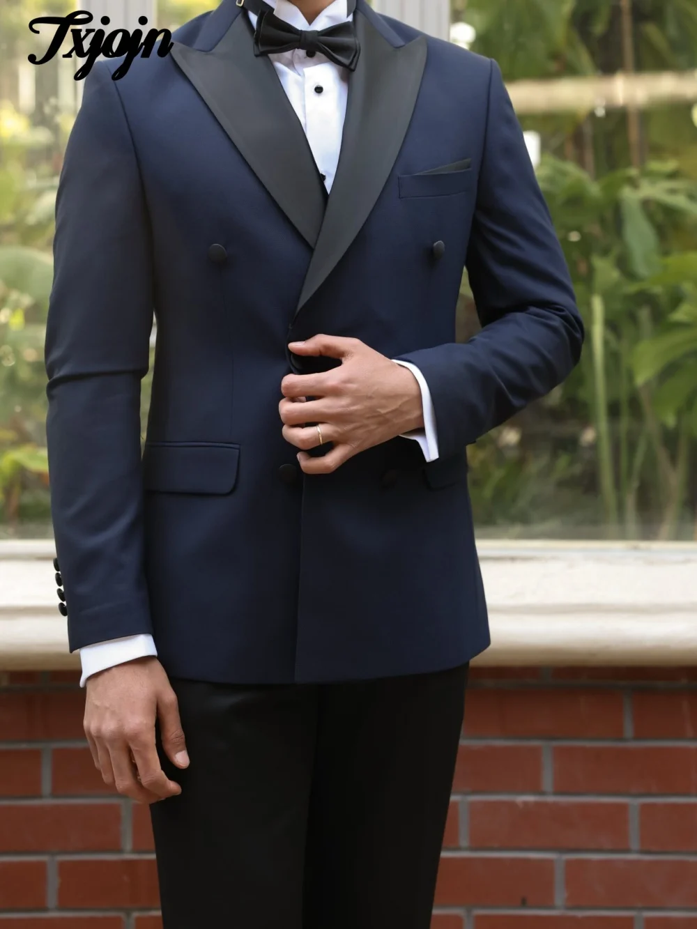 Handsome Double Breasted Men Suit Set 2PCS 2025 Classic Peak Lapel Men Suit For Best Man Formal Solid Color Suit Trajes For Homb
Handsome Double Breasted Men Suit Set 2PCS 2025 Classic Peak Lapel Men Suit For Best Man Formal Solid Color Suit Trajes For Homb