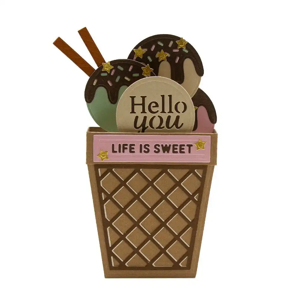 Life is Sweet Ice Cream Flower Metal Cutting Dies DIY Card Album Photo Making Crafts Stencil Scrapbooking New 2023
Life is Sweet Ice Cream Flower Metal Cutting Dies DIY Card Album Photo Making Crafts Stencil Scrapbooking New 2023