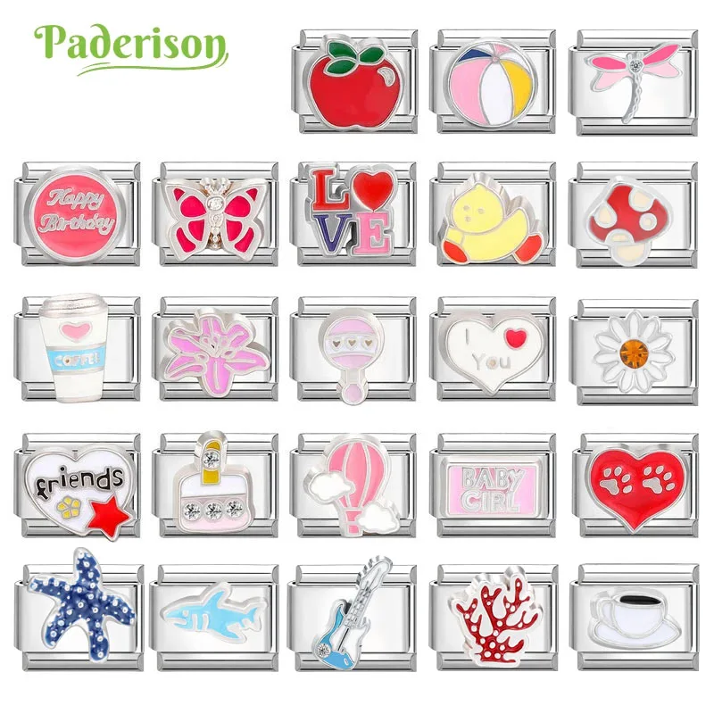 Paderison Creative 3D Charm Love Rainbow Cake Italian Charm Links Fit 9mm Bracelet Stainless Steel DIY Making Jewelry Wholesale
Paderison Creative 3D Charm Love Rainbow Cake Italian Charm Links Fit 9mm Bracelet Stainless Steel DIY Making Jewelry Wholesale