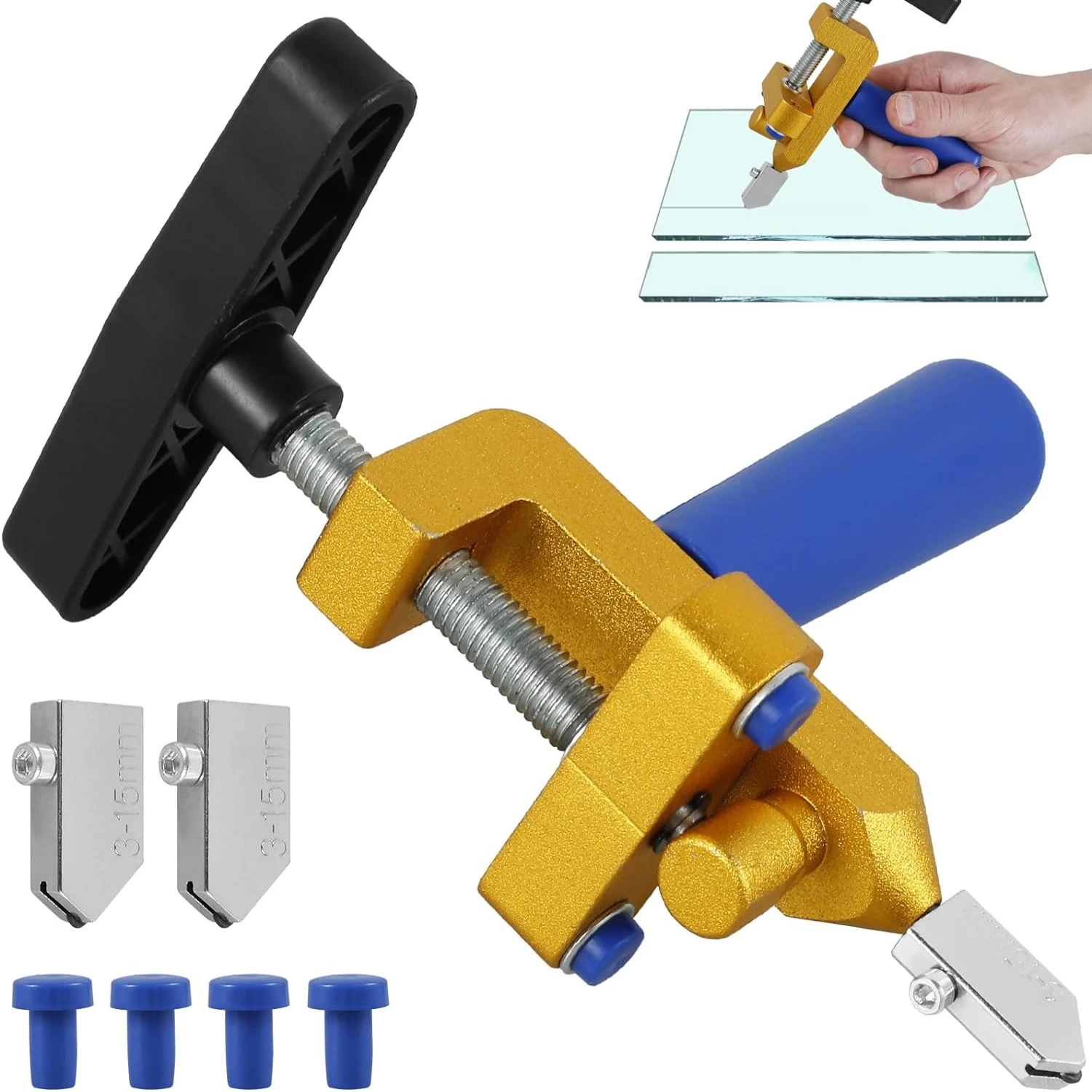 Essential High-Quality Durable Aluminum Alloy Manual Tile Cutter for DIY Glass Cutting - 2-in-1 Sharp Blades and Pads Glass Cutt
Essential High-Quality Durable Aluminum Alloy Manual Tile Cutter for DIY Glass Cutting - 2-in-1 Sharp Blades and Pads Glass Cutt
