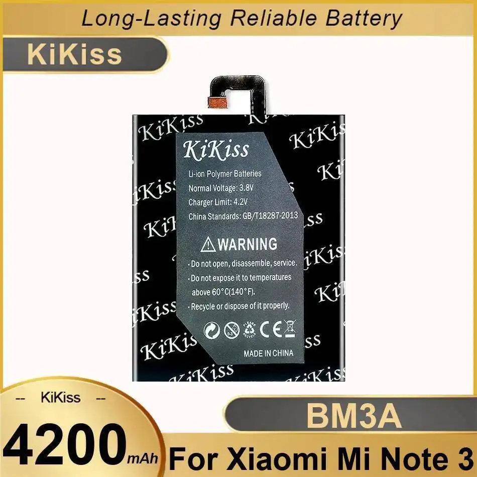BM3A Mobile Phone Battery Durable Long-Lasting Performance 4200Mah For Xiaomi MI Note 3
BM3A Mobile Phone Battery Durable Long-Lasting Performance 4200Mah For Xiaomi MI Note 3