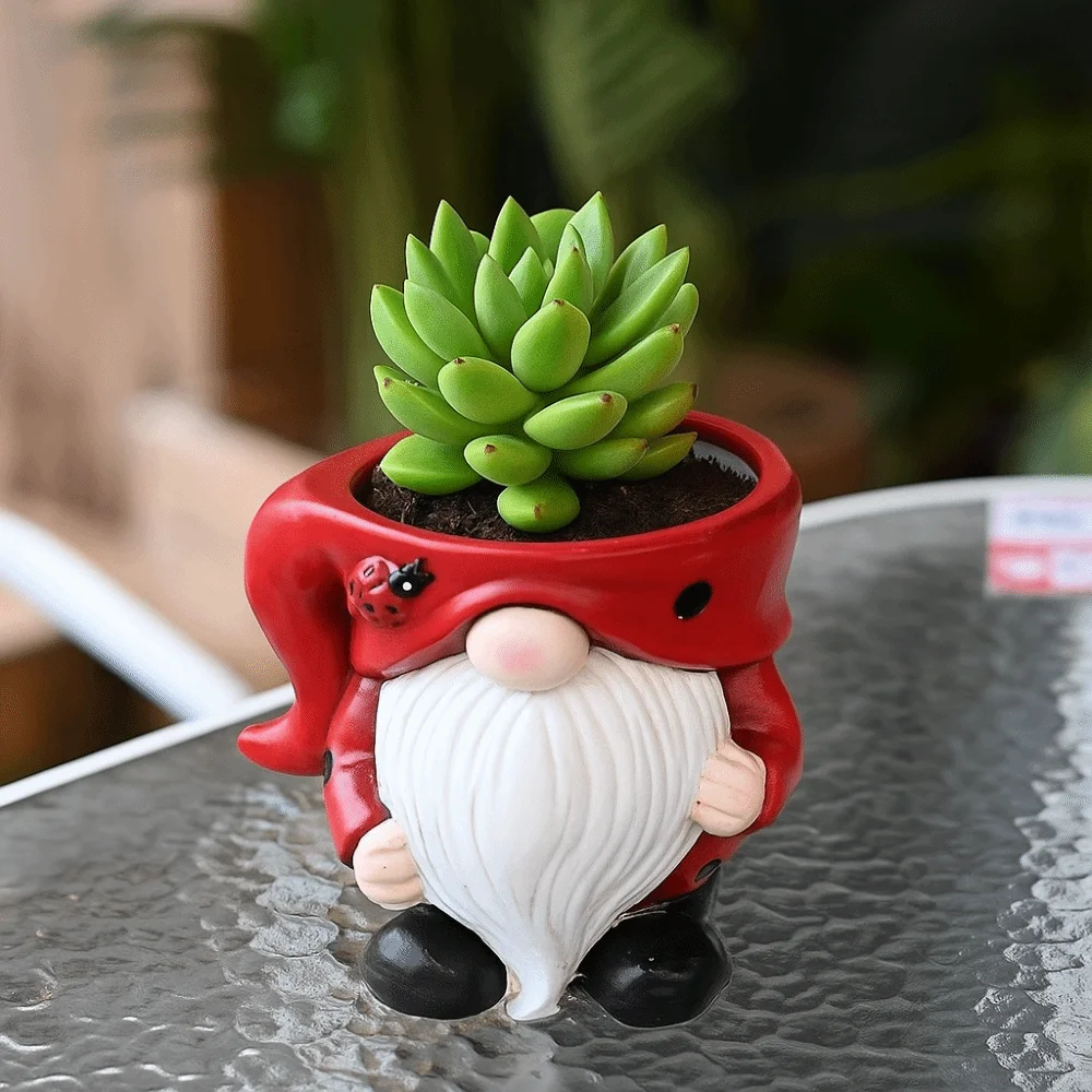 Ceramic Christmas Elf Pot Figurine Exquisite Adorable Succulent Flower Pot Cartoon Dwarf Statue Vase Bedroom
Ceramic Christmas Elf Pot Figurine Exquisite Adorable Succulent Flower Pot Cartoon Dwarf Statue Vase Bedroom