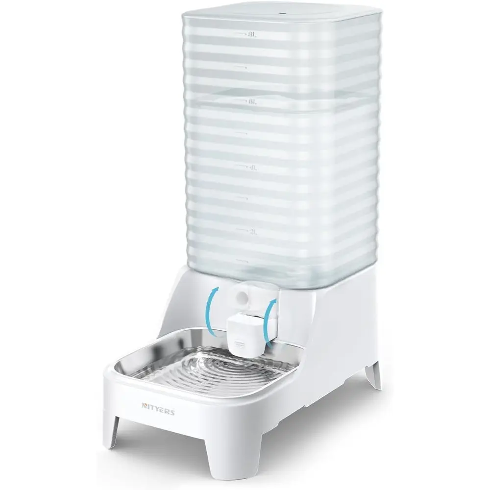 8L Large Gravity-Fed Pet Water Dispenser with Filter & Adjustable Base, Wide Mouth for Easy Cleaning, BPA-Free Stainless Steel
8L Large Gravity-Fed Pet Water Dispenser with Filter & Adjustable Base, Wide Mouth for Easy Cleaning, BPA-Free Stainless Steel