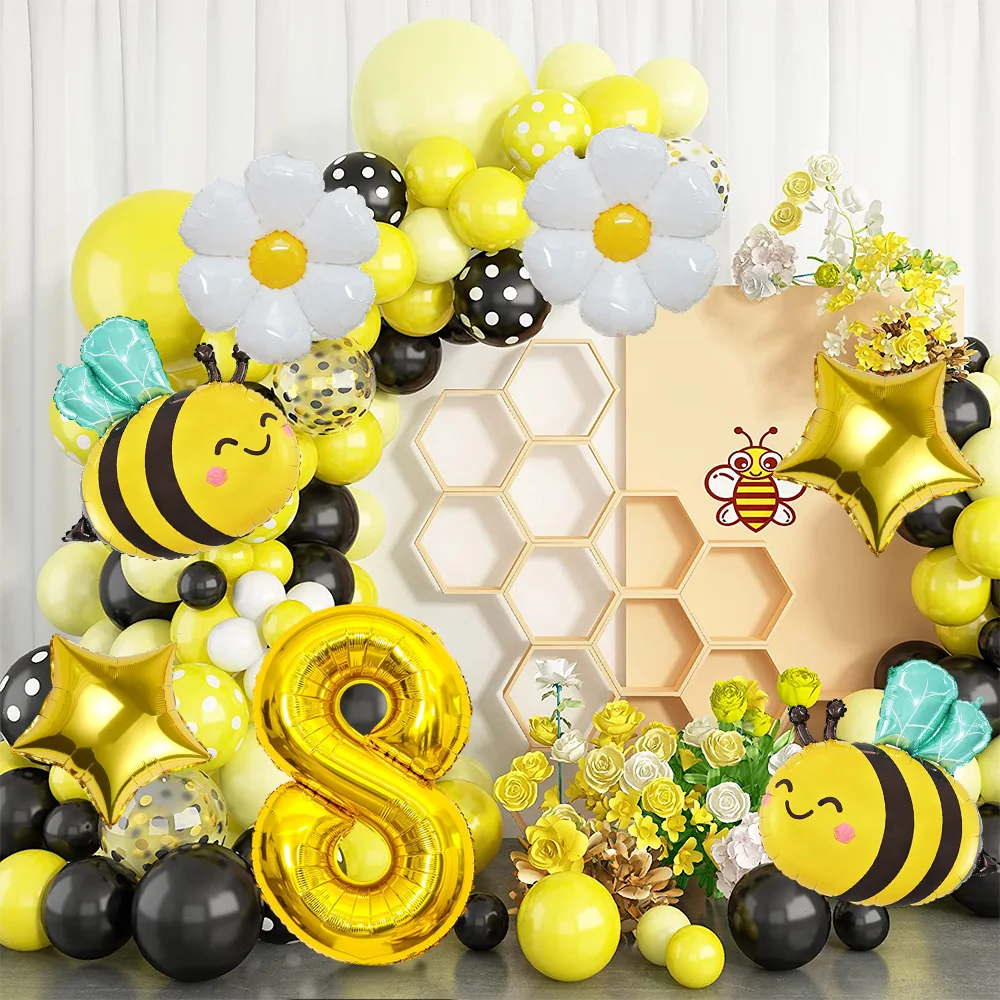 Daisy Bee Aluminum Foil Number Balloon Set Birthday Party Anniversary Activity Background Decoration DIY Arch Garland Accessorie
Daisy Bee Aluminum Foil Number Balloon Set Birthday Party Anniversary Activity Background Decoration DIY Arch Garland Accessorie