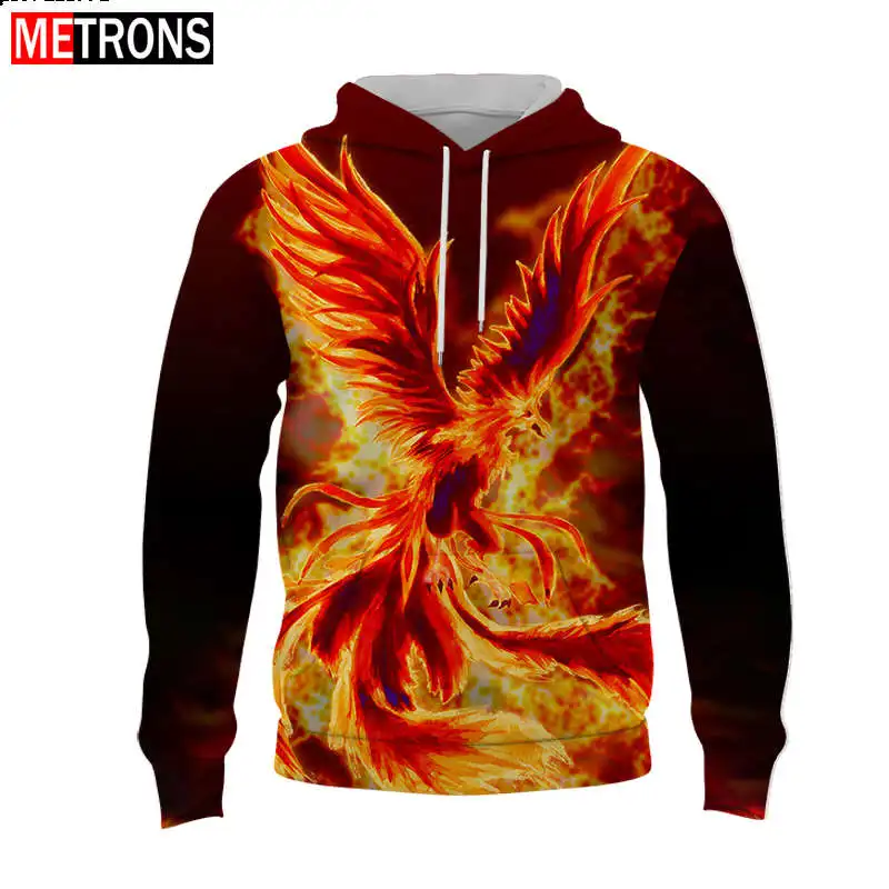 2023 New Large Men's Long Sleeve Sweater Loose Top Casual Fashion Harajuku 3D Print Flying Phoenix Hooded Pullover Top Spring
2023 New Large Men's Long Sleeve Sweater Loose Top Casual Fashion Harajuku 3D Print Flying Phoenix Hooded Pullover Top Spring