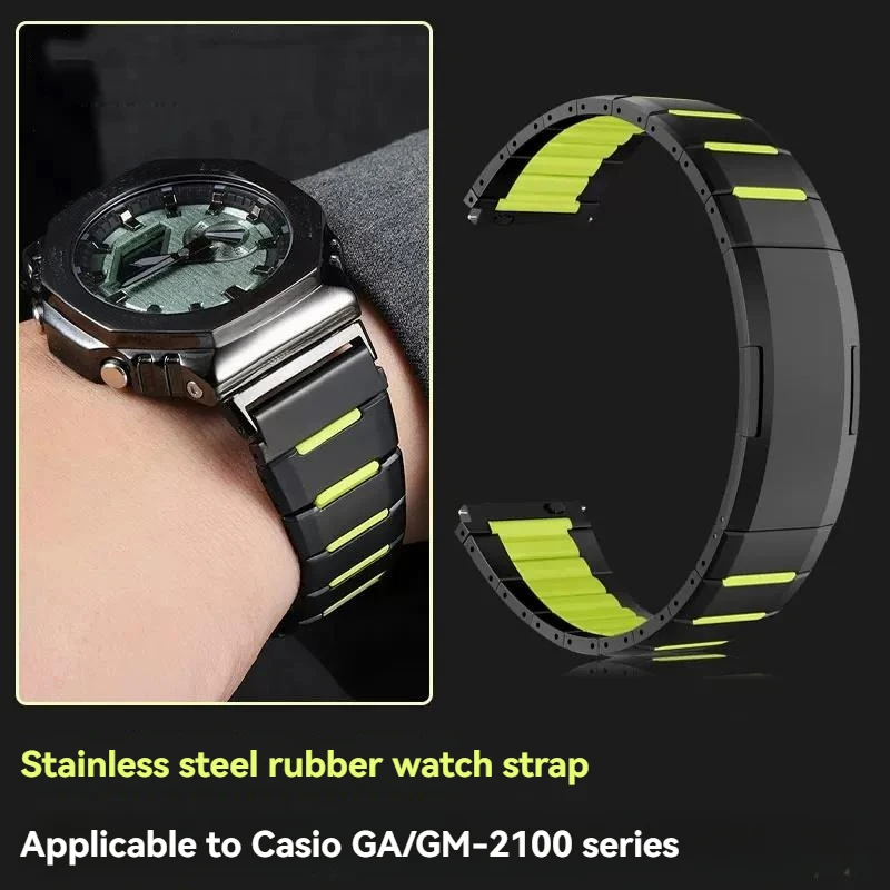 GA2100 Modified strap For Casio G-shock GM-2100 GA-2100 GBM-2100 series Octagonal stainless steel watchband Men's watch accessor
GA2100 Modified strap For Casio G-shock GM-2100 GA-2100 GBM-2100 series Octagonal stainless steel watchband Men's watch accessor