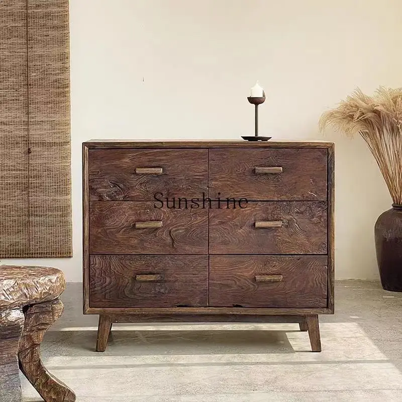 Liudou living room, all solid wood storage, retro and old entrance cabinet by the side of the meal
Liudou living room, all solid wood storage, retro and old entrance cabinet by the side of the meal