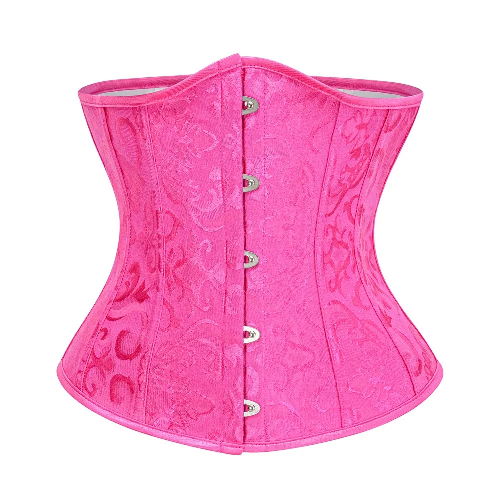 Rose Red Jacquard Underbust Corset Tops Women Gothic Vintage Bustier Plastic Bones Basques Body Shaper Waist Cincher Girdle
Rose Red Jacquard Underbust Corset Tops Women Gothic Vintage Bustier Plastic Bones Basques Body Shaper Waist Cincher Girdle