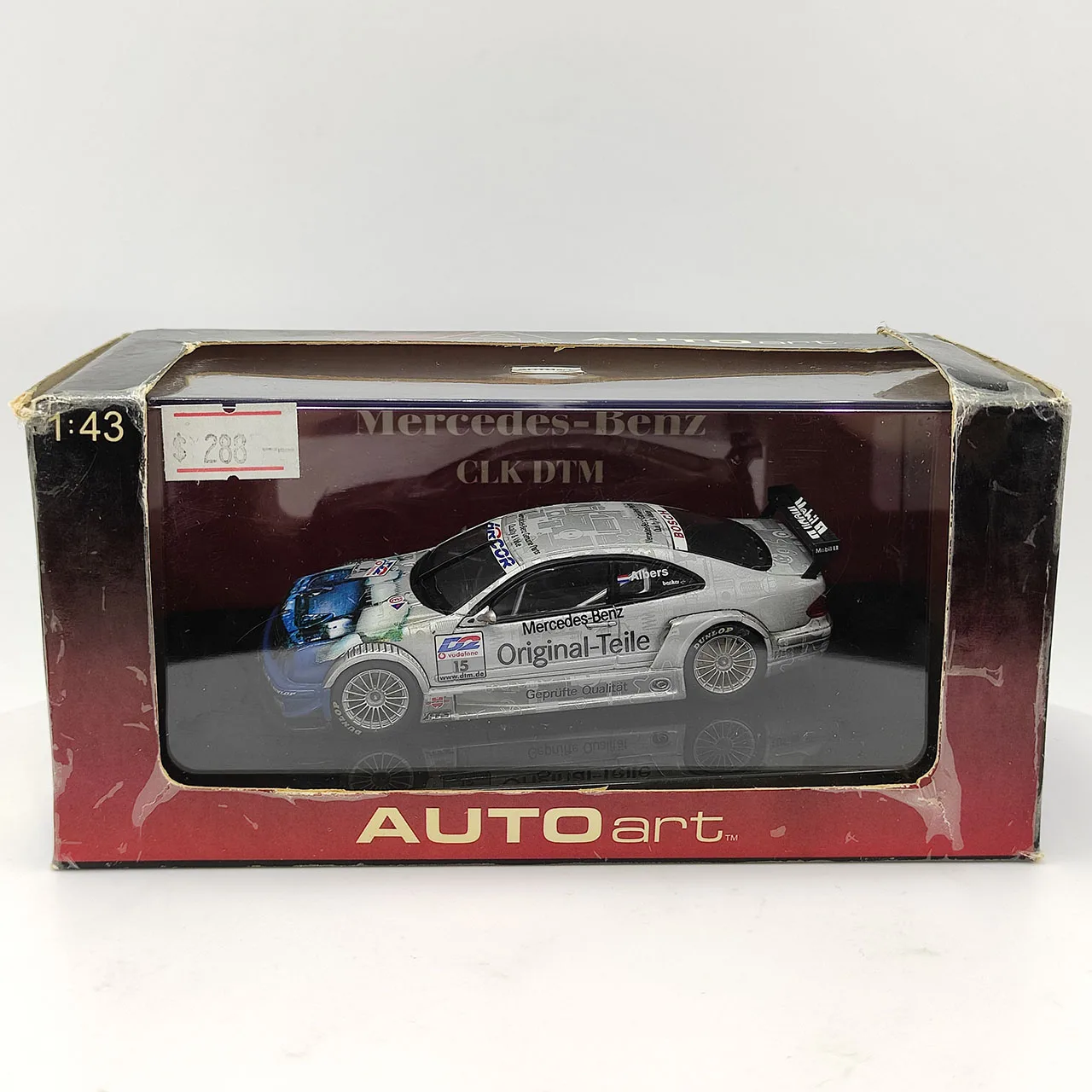 Box Cracked Diecas 1:43 Scale AUTO BENZ CLK DTM 2001 #15 Alloy Car Model Collectible Toy Gift Souvenir Display Ornament
Box Cracked Diecas 1:43 Scale AUTO BENZ CLK DTM 2001 #15 Alloy Car Model Collectible Toy Gift Souvenir Display Ornament