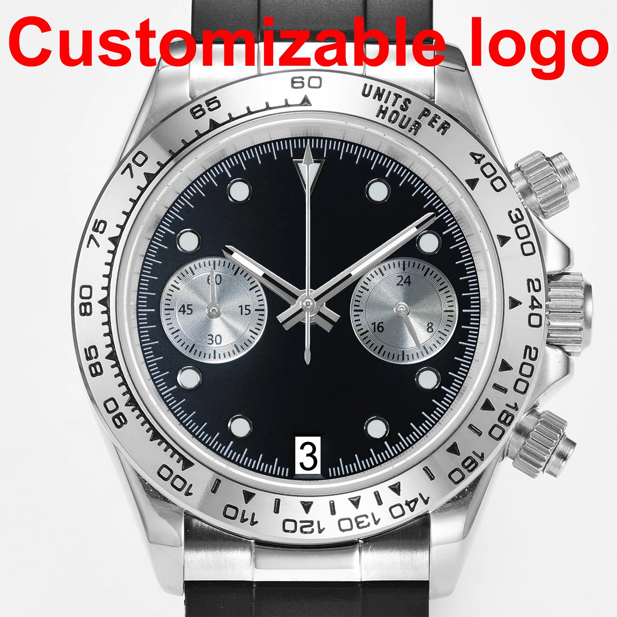 39mm New VK64 Quartz Men's Watch Sapphire Glass Waterproof 10am C3 Night Light Customizable Logo
39mm New VK64 Quartz Men's Watch Sapphire Glass Waterproof 10am C3 Night Light Customizable Logo