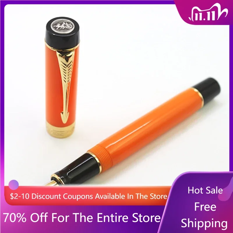 Jinhao 100 Resin Orange Fountain Pen Natural High-grade Stone Pattern F 0.5mm Writing Ink Pen Office School Supplies Stationery
Jinhao 100 Resin Orange Fountain Pen Natural High-grade Stone Pattern F 0.5mm Writing Ink Pen Office School Supplies Stationery