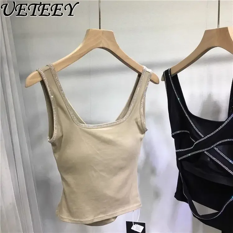 Oversize Heavy Industry Hot Diamond Women's Sexy Backless Sports Vest New Summer Models with Chest Pads Outer Tank Tops
Oversize Heavy Industry Hot Diamond Women's Sexy Backless Sports Vest New Summer Models with Chest Pads Outer Tank Tops