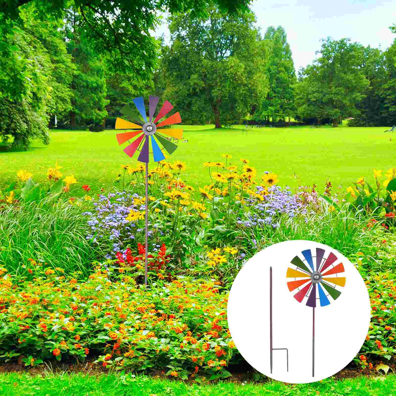 Flower Pinwheel Outdoor Decorations Garden Windmill Colorful Arranging Lawn Decorative Metal
Flower Pinwheel Outdoor Decorations Garden Windmill Colorful Arranging Lawn Decorative Metal
