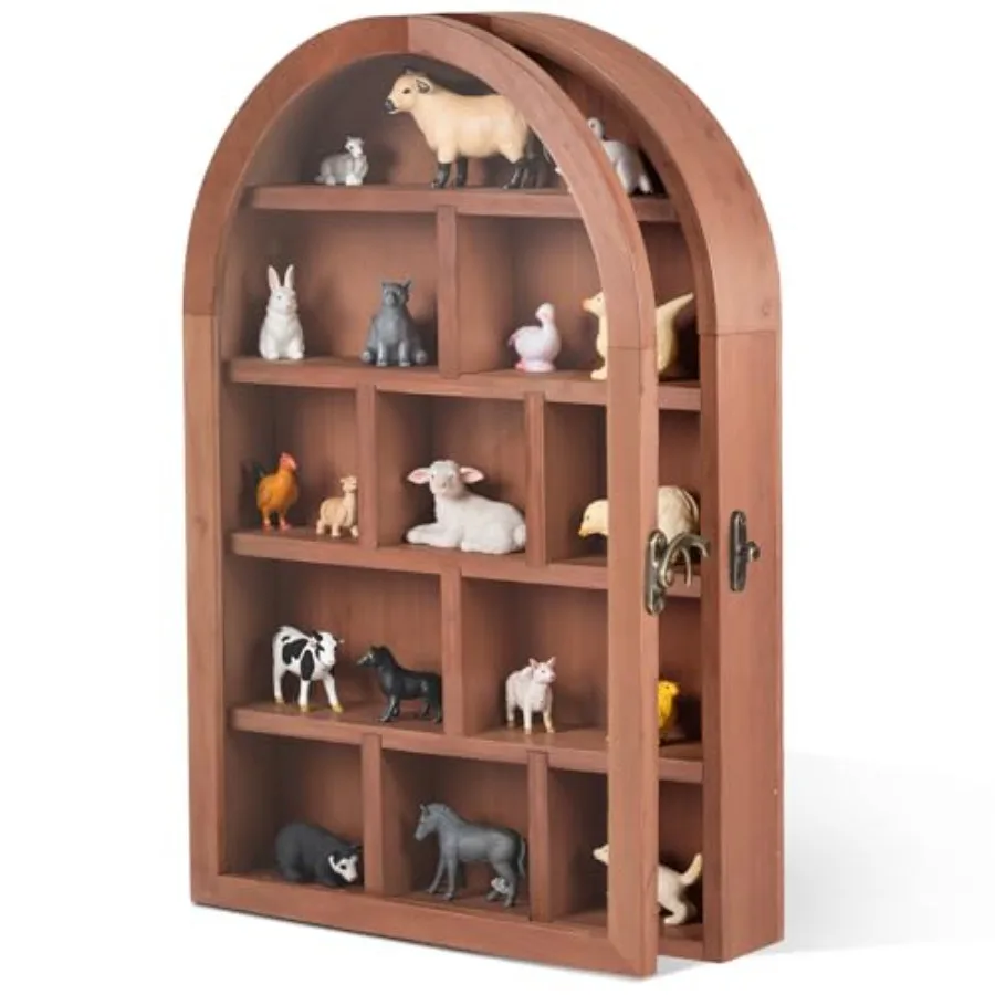 10" x 15" Trinket Shelf Wooden Shadow Box Display Case with Shelves Acrylic Door Large Wall Mounted Display Shadow Box Mini Fig
10" x 15" Trinket Shelf Wooden Shadow Box Display Case with Shelves Acrylic Door Large Wall Mounted Display Shadow Box Mini Fig