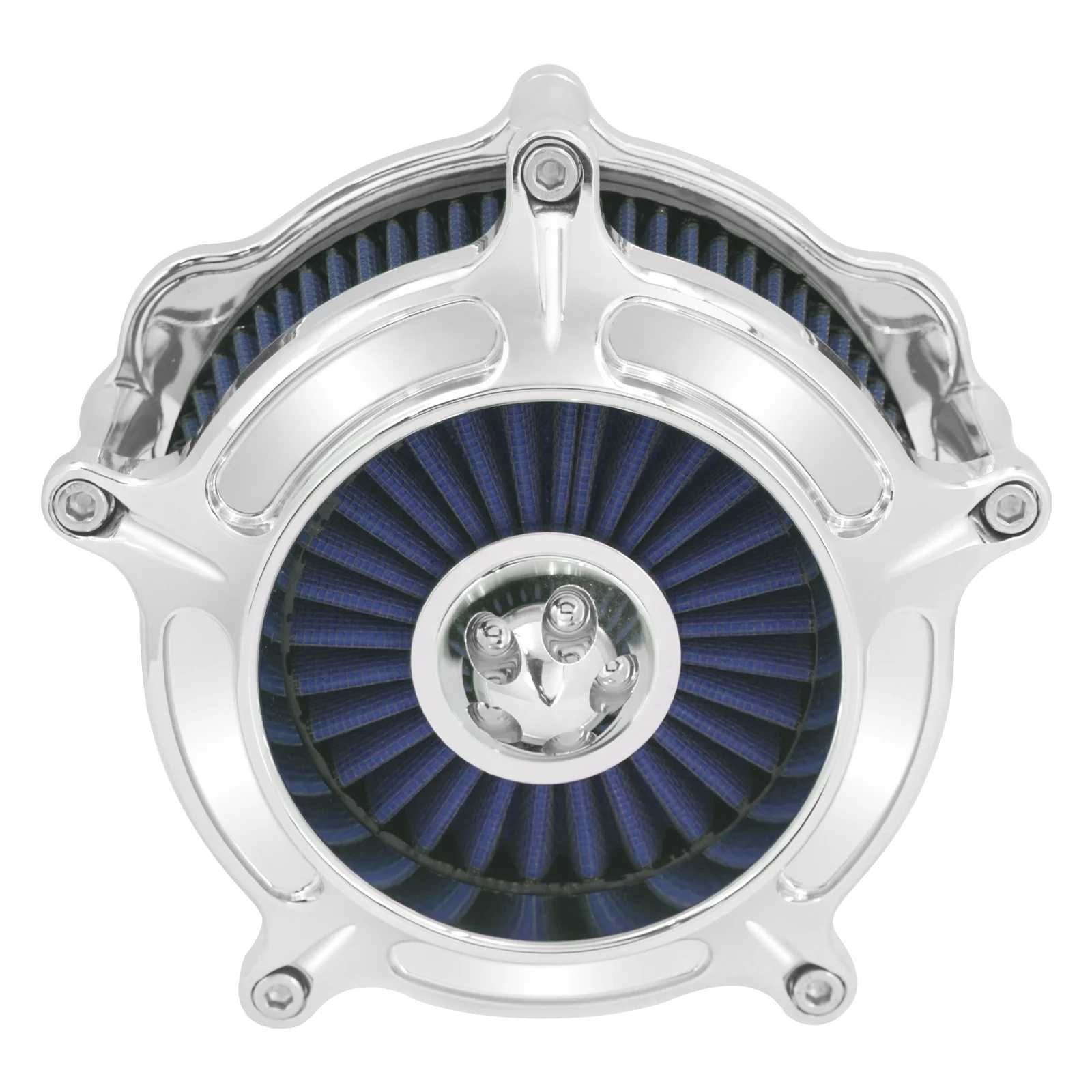 STLF Motorcycle Chrome Shell Air Cleaner Intake Filter with Blue Element for Softail Dyna Sportster Touring Glide
STLF Motorcycle Chrome Shell Air Cleaner Intake Filter with Blue Element for Softail Dyna Sportster Touring Glide