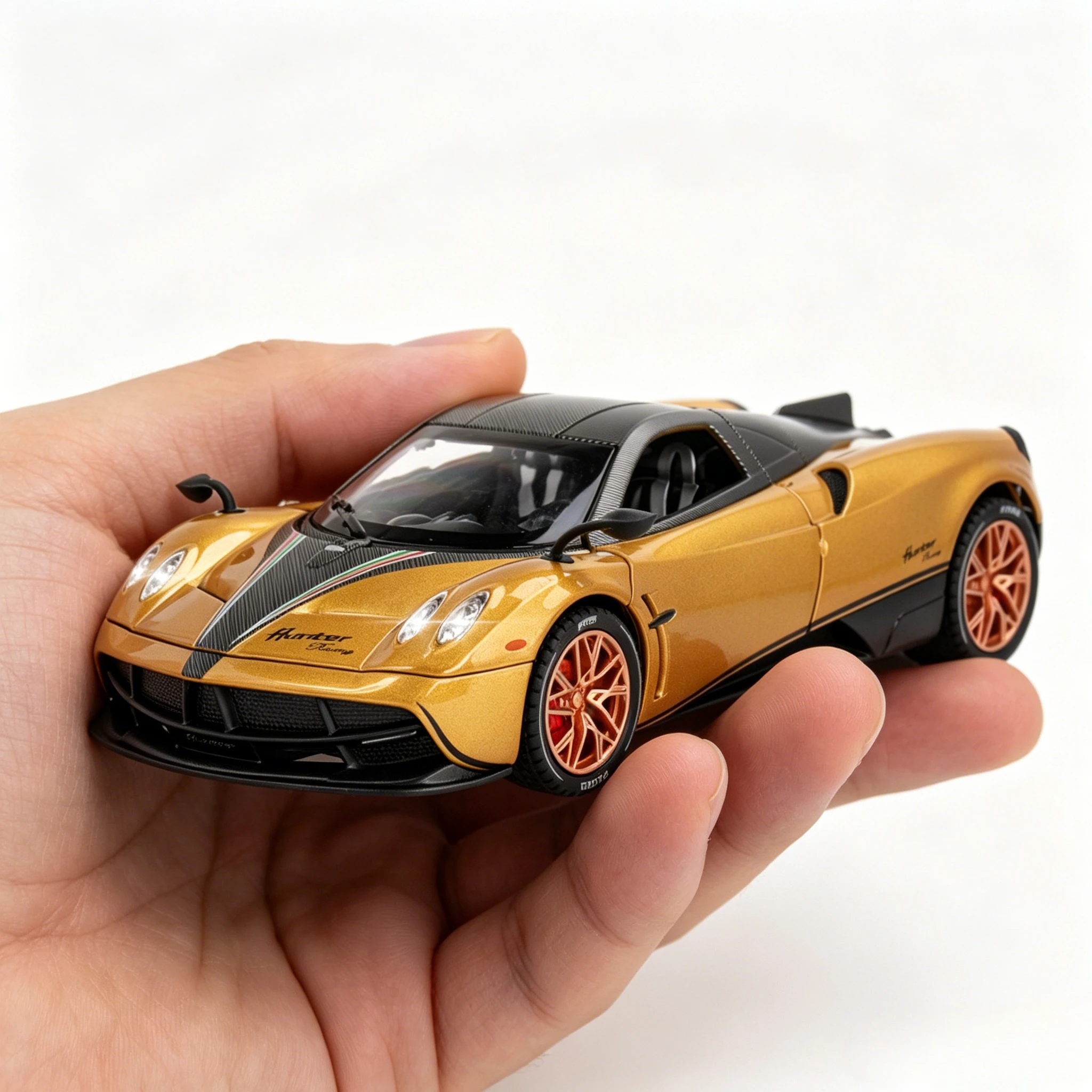 1:22 Huayra Dinastia Alloy Cars Diecast Model Toys with Sound Light Sports Car Wheel Pull Back Vehicle Xmas Gift Toy
1:22 Huayra Dinastia Alloy Cars Diecast Model Toys with Sound Light Sports Car Wheel Pull Back Vehicle Xmas Gift Toy