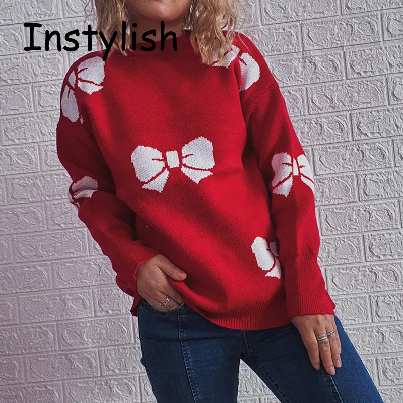 Women Autumn Winter Christmas New Year Sweater Elegant Snowflake Printing Knitted Thicken Pullover Casual O Neck Loose Jumper
Women Autumn Winter Christmas New Year Sweater Elegant Snowflake Printing Knitted Thicken Pullover Casual O Neck Loose Jumper