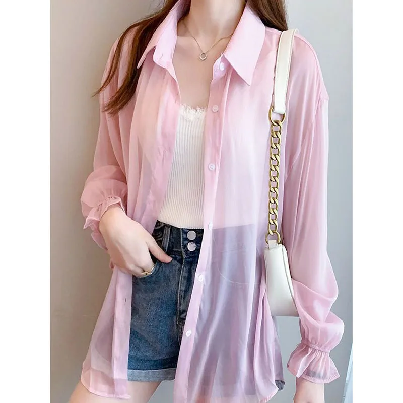 2024 Summer New Sunscreen Button Coat Ice Silk Comfortable Cardigan Coat Sweet Loose Wild Fashion Temperament Fresh Shirt Jacket
2024 Summer New Sunscreen Button Coat Ice Silk Comfortable Cardigan Coat Sweet Loose Wild Fashion Temperament Fresh Shirt Jacket