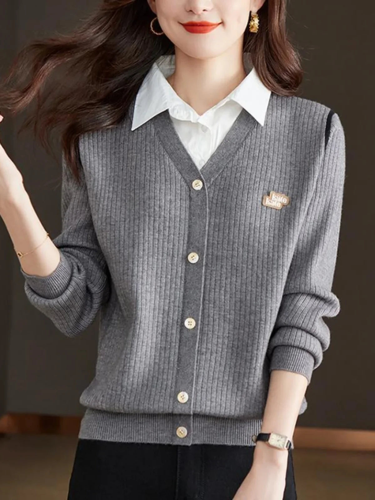 Office Lady Loose Commute Casual Thick Sweaters Spring Autumn Chic Patchwork Vintage Knitted Pullovers
Office Lady Loose Commute Casual Thick Sweaters Spring Autumn Chic Patchwork Vintage Knitted Pullovers