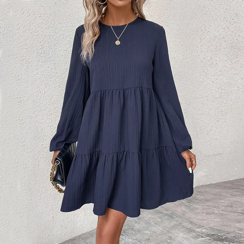 2026 Autumn New Long-Sleeve Dress, Solid Color Loose Mid-Length Dress
2026 Autumn New Long-Sleeve Dress, Solid Color Loose Mid-Length Dress
