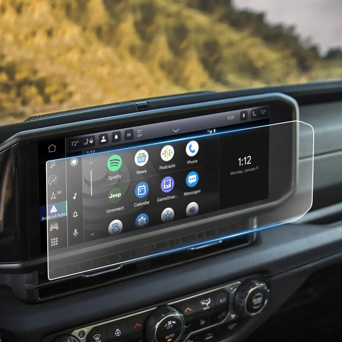 For Jeep Wrangler/Jeep Gladiat 2024 12.3inch CAR LCD gps Navigation Tempered glass touch Screen film protector
For Jeep Wrangler/Jeep Gladiat 2024 12.3inch CAR LCD gps Navigation Tempered glass touch Screen film protector