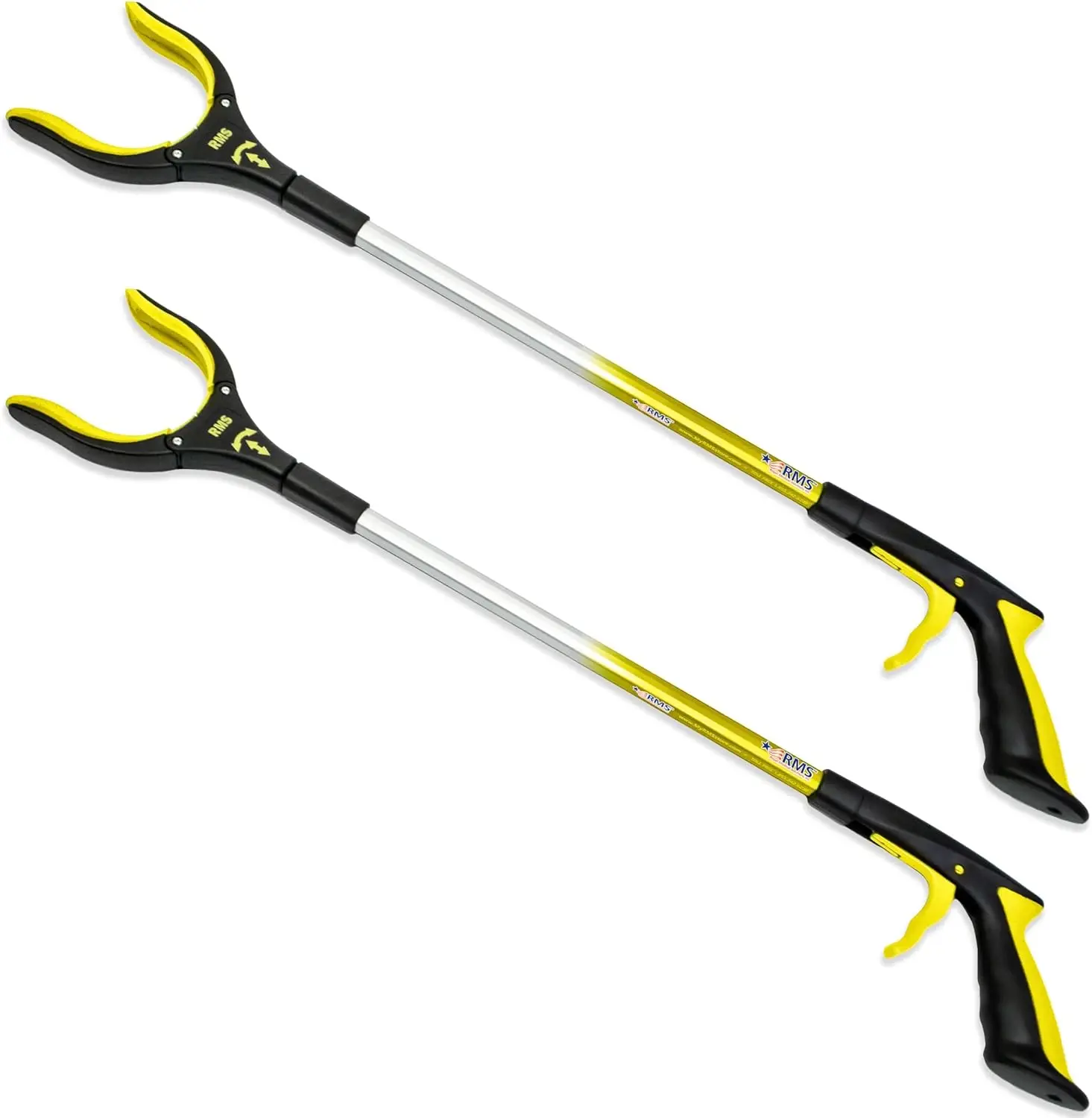 32-Inch Extra Long Grabber Reacher with Rotating Jaw for Mobility Assistance, Lightweight Pickup Tool (2-Pack, Yellow)
32-Inch Extra Long Grabber Reacher with Rotating Jaw for Mobility Assistance, Lightweight Pickup Tool (2-Pack, Yellow)