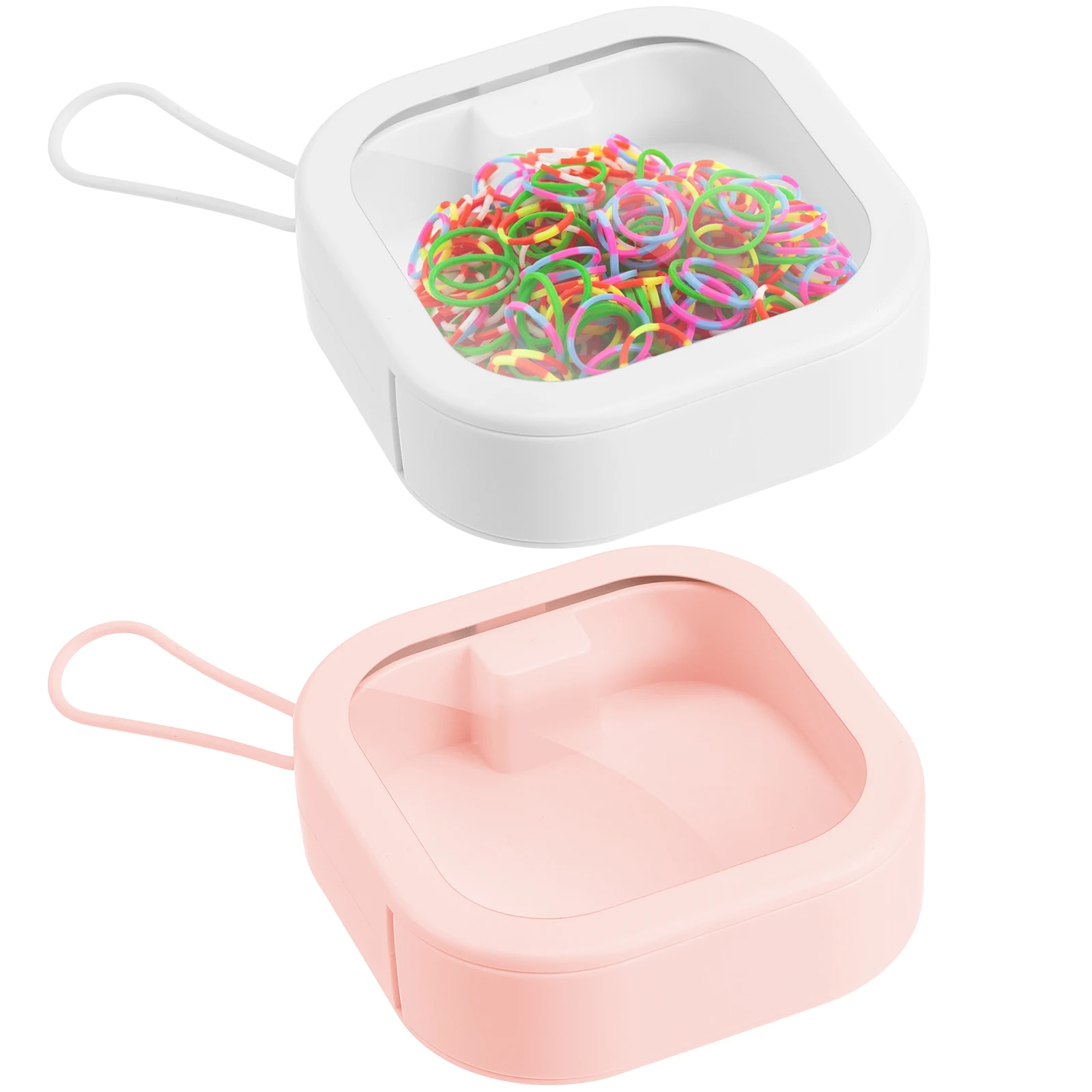 2Pcs Hair Band Storage Box Desktop Accessories Container White Pink Jewelry ganizer Rubber Band Holder Case for Girls
2Pcs Hair Band Storage Box Desktop Accessories Container White Pink Jewelry ganizer Rubber Band Holder Case for Girls