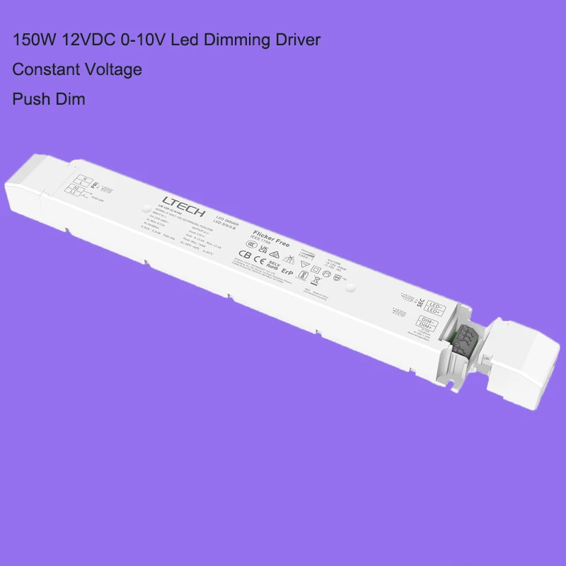 LTECH 150W 12V 24V CV Constant Voltage 0-10V 1-10V/RX LED Driver 220-240V Range 0.01 to 100% Push Dim Lighting Transformer
LTECH 150W 12V 24V CV Constant Voltage 0-10V 1-10V/RX LED Driver 220-240V Range 0.01 to 100% Push Dim Lighting Transformer