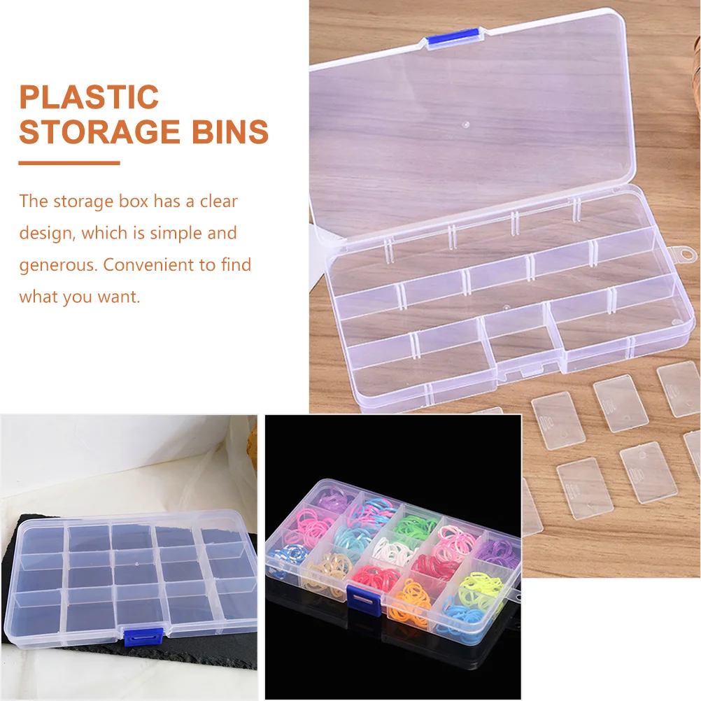5pcs Plastic Storage Boxes Clear Craft Organizers With Dividers For Beads Jewelry Small Parts Gadget Container Diy Divider
5pcs Plastic Storage Boxes Clear Craft Organizers With Dividers For Beads Jewelry Small Parts Gadget Container Diy Divider